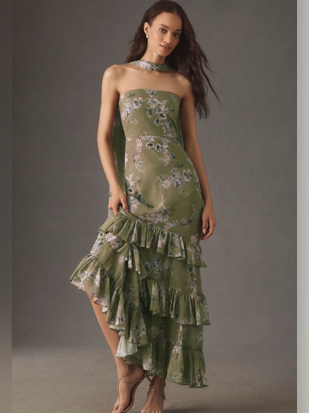 BHLDN ‘Molly’ Strapless Chiffon Gown